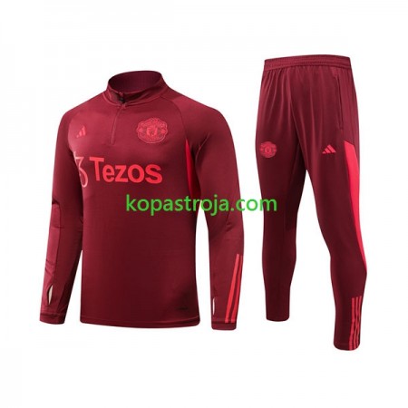 Manchester United Tränings Sweatshirtställ Röd 2023/24